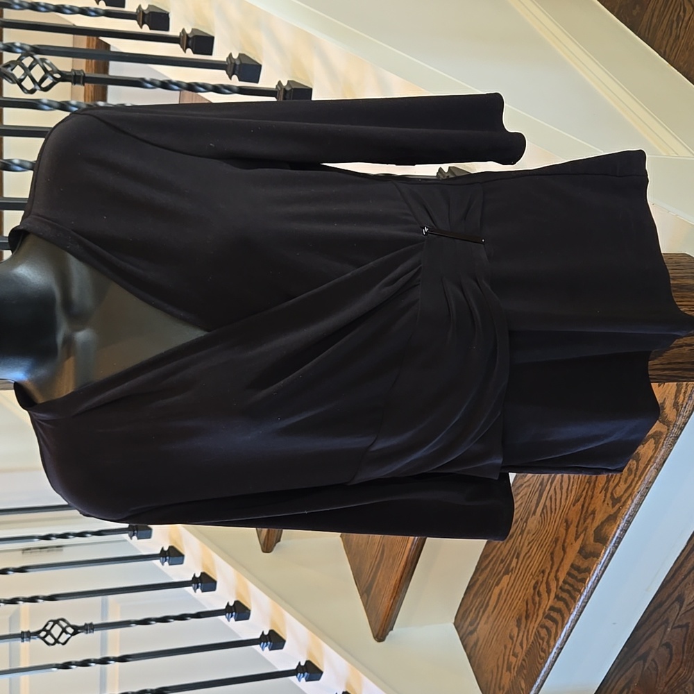 White House Black Market Buckle Waist Top
